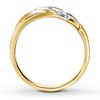 Thumbnail Image 2 of Previously Owned Men's Wedding Band 1/4 ct tw Round-cut Diamonds 10K Yellow Gold - Size 7.5