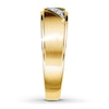 Previously Owned Men's Diamond Wedding Band 1/10 ct tw Round-cut 10K Yellow Gold