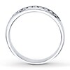 Thumbnail Image 2 of Previously Owned Diamond Wedding Band 1/4 ct tw Round-cut 10K White Gold - Size 9.75