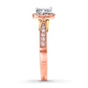 Thumbnail Image 3 of Previously Owned Diamond Engagement Ring 1/2 ct tw Princess & Round-cut 14K Two-Tone Gold - Size 11