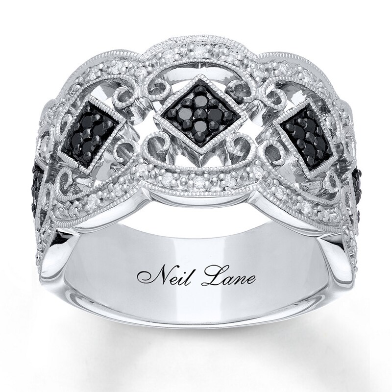 Main Image 1 of Previously Owned Neil Lane Designs Ring 1/3 ct tw Round-cut Diamonds Sterling Silver - Size 10.75