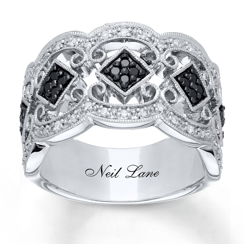 Previously Owned Neil Lane Designs Ring 1/3 ct tw Round-cut Diamonds Sterling Silver - Size 10.75