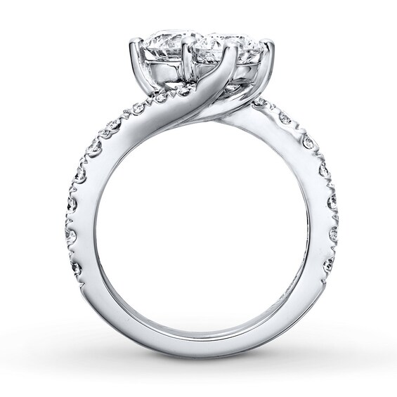 Thumbnail Image 2 of Previously Owned Ever Us Two-Stone Anniversary Ring 2-1/2 ct tw Diamonds 14K White Gold Size 9.5
