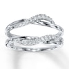 Thumbnail Image 0 of Previously Owned Diamond Enhancer Ring 1/5 ct tw Round-cut 14K White Gold - Size 4