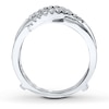 Thumbnail Image 1 of Previously Owned Diamond Enhancer Ring 1/5 ct tw Round-cut 14K White Gold - Size 4