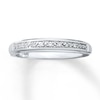 Thumbnail Image 1 of Previously Owned Diamond Wedding Band 1/20 ct tw Round-cut 10K White Gold - Size 10