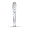 Thumbnail Image 3 of Previously Owned Diamond Wedding Band 1/20 ct tw Round-cut 10K White Gold - Size 10