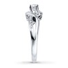 Thumbnail Image 3 of Previously Owned Three-Stone Engagement Ring 3/8 ct tw Round-cut Diamonds 14K White Gold - Size 10