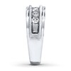 Thumbnail Image 3 of Previously Owned Men's Diamond Wedding Band 1/2 ct tw Round-cut 10K White Gold - Size 5.25