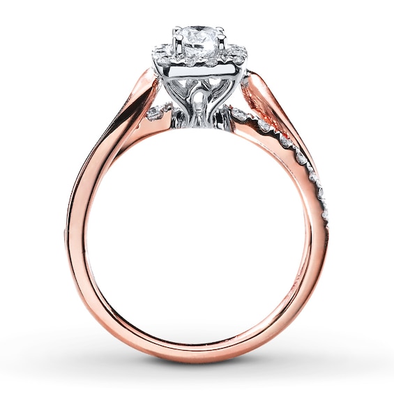 Thumbnail Image 2 of Previously Owned Diamond Engagement Ring 3/4 ct tw Round-cut 14K Two-Tone Gold Size 9.5