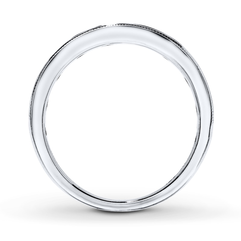 Main Image 2 of Previously Owned Diamond Wedding Band 5/8 ct tw Round-cut 14K White Gold - Size 9.5