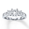 Thumbnail Image 0 of Previously Owned 3-Stone Diamond Ring 1-1/2 ct tw Princess-cut 14K White Gold - Size 11.25