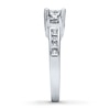 Thumbnail Image 3 of Previously Owned 3-Stone Diamond Ring 1-1/2 ct tw Princess-cut 14K White Gold - Size 11.25