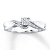 Thumbnail Image 1 of Previously Owned Diamond Promise Ring 1/8 ct tw Round-cut Sterling Silver Size 10.25