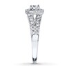 Thumbnail Image 3 of Previously Owned Diamond Engagement Ring 5/8 ct tw Round-cut 14K White Gold Size 11.25