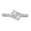Thumbnail Image 3 of Previously Owned Ever Us Two-Stone Anniversary Ring 3/4 ct tw Round-cut Diamonds 14K White Gold - Size 11.5