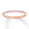 Thumbnail Image 0 of Previously Owned Diamond Wedding Band 1/10 ct tw Round-cut 14K Rose Gold