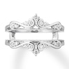 Thumbnail Image 3 of Previously Owned Diamond Insert Ring 1/4 ct tw Round-cut 14K White Gold - Size 10.75