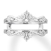 Thumbnail Image 4 of Previously Owned Diamond Insert Ring 1/4 ct tw Round-cut 14K White Gold - Size 10.75