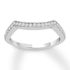 Thumbnail Image 0 of Previously Owned Diamond Wedding Band 1/5 ct tw Round-cut 14K White Gold - Size 3.75