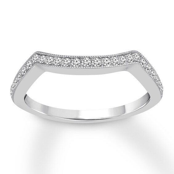 Previously Owned Diamond Wedding Band 1/5 ct tw Round-cut 14K White Gold Size 3.75