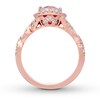Thumbnail Image 2 of Previously Owned Neil Lane Morganite Engagement Ring 3/4 ct tw Round-cut Diamonds 14K Rose Gold - Size 4.5