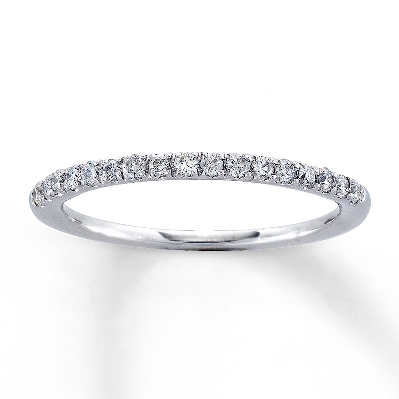 Previously Owned Diamond Anniversary Band 1/4 ct tw Round-cut 14K White Gold - Size 10.5