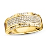 Previously Owned Men's Wedding Band 1/2 ct tw Round-cut Diamonds 10K Yellow Gold