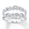 Thumbnail Image 1 of Previously Owned Diamond Enhancer Ring 1/6 ct tw Round-cut 14K White Gold - Size 11