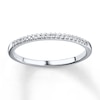 Previously Owned Diamond Wedding Band 1/10 ct tw Round-cut 10K White Gold