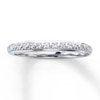 Thumbnail Image 1 of Previously Owned Diamond Wedding Band Round-cut 10K White Gold Size 9.75