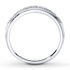 Previously Owned Diamond Wedding Band Round-cut 10K White Gold