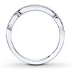 Thumbnail Image 2 of Previously Owned Diamond Wedding Band 1/6 ct tw Round-cut 14K White Gold - Size 10.75