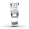 Thumbnail Image 2 of Previously Owned Men's Diamond Wedding Band 1 ct tw 10K White Gold - Size 15.5