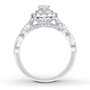 Thumbnail Image 2 of Previously Owned Neil Lane Diamond Engagement Ring 1-1/6 ct tw Oval & Round-cut 14K White Gold Size 4