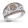 Thumbnail Image 1 of Previously Owned Le Vian Chocolate Diamond Ring 1-1/3 ct tw Round-cut 14K Vanilla Gold - Size 8