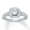 Thumbnail Image 0 of Previously Owned Neil Lane Engagement Ring 1-1/6 ct tw Round-cut Diamonds 14K White Gold - Size 3.75