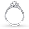 Thumbnail Image 1 of Previously Owned Neil Lane Engagement Ring 1-1/6 ct tw Round-cut Diamonds 14K White Gold - Size 3.75