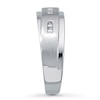 Thumbnail Image 3 of Previously Owned Men's Diamond Wedding Band 1/6 ct tw Square-cut 10K White Gold - Size 8