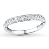 Thumbnail Image 0 of Previously Owned Diamond Wedding Ring 1/8 ct tw Round-cut 14K White Gold - Size 9.75