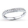Thumbnail Image 0 of Previously Owned Diamond Wedding Ring 1/8 ct tw Round-cut 14K White Gold - Size 9.75