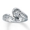 Thumbnail Image 1 of Previously Owned Diamond Engagement Ring 3/4 ct tw Round-Cut 14K White Gold - Size 4.25