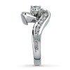 Thumbnail Image 3 of Previously Owned Diamond Engagement Ring 3/4 ct tw Round-Cut 14K White Gold - Size 4.25