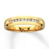 Thumbnail Image 0 of Previously Owned Men's Diamond Wedding Band 1/4 ct tw Round-cut 14K Yellow Gold - Size 13.25