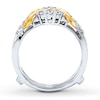 Previously Owned Diamond Enhancer Ring 1/3 ct tw Round-cut 14K Two-Tone Gold