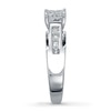 Thumbnail Image 3 of Previously Owned Diamond Engagement Ring 1 ct tw Princess-cut 14K White Gold Size 4
