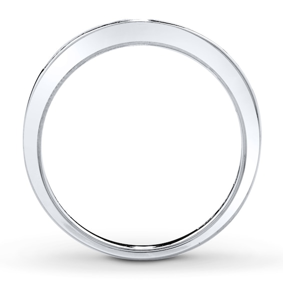 Thumbnail Image 2 of Previously Owned Diamond Wedding Band 1/8 ct tw Round-cut 14K White Gold Size 10.25