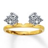 Thumbnail Image 0 of Previously Owned Diamond Enhancer Ring 1/2 ct tw Baguette & Round-cut 14K Yellow Gold - Size 4.25