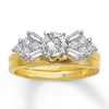 Previously Owned Diamond Enhancer Ring 1/2 ct tw Baguette & Round-cut 14K Yellow Gold
