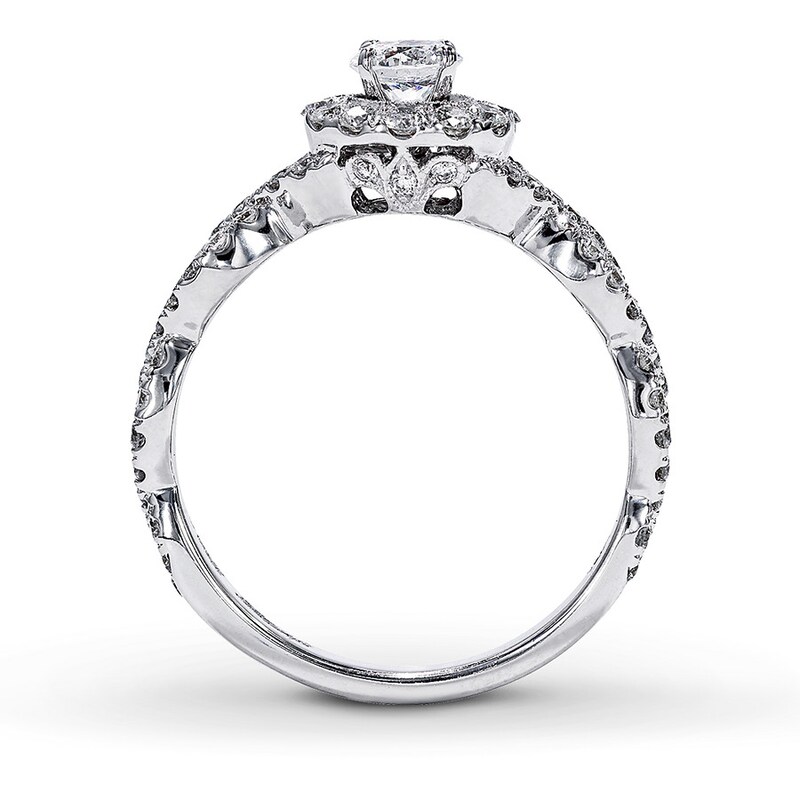 Main Image 2 of Previously Owned Neil Lane Diamond Engagement Ring 1 ct tw Round-cut 14K White Gold - Size 5